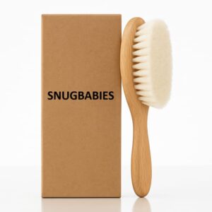 3 pcs set, oval wooden toddler & newborn grooming cradle cap brush baby comb for soft hair for infants and kids girl and boy